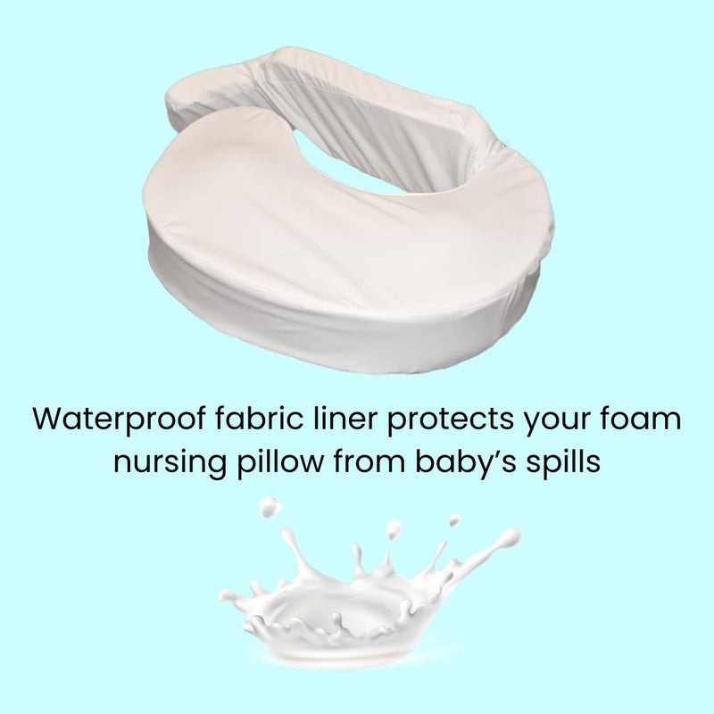 The Daisy Bee Waterproof Nursing Pillow Liner - Pillow and Decorative Cover not Included - Image 2